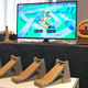Here’s a better look at the pedal kit and the slot-car racing game.
